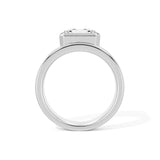 The Roma Radiant Signet Diamond Ring – Lab-Grown | 18K White Gold