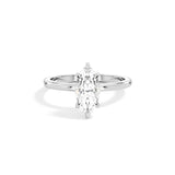 Marina Marquise Cut Diamond Ring – Lab-Grown | 18K White Gold or Platinum