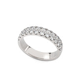 The Eva, Diamond Pavé Lab-Grown Band | 18K White Gold