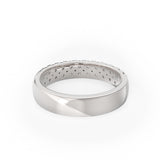 The Eva, Diamond Pavé Lab-Grown Band | 18K White Gold
