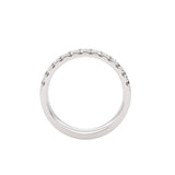 The Eva, Diamond Pavé Lab-Grown Band | 18K White Gold