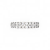 The Eva, Diamond Pavé Lab-Grown Band | 18K White Gold