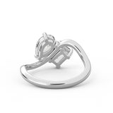 The Nova: 18K Yellow Gold Pear & Emerald-Cut Lab-Grown Diamond Toi et Moi Ring