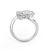 The Nova: 18K Yellow Gold Pear & Emerald-Cut Lab-Grown Diamond Toi et Moi Ring