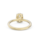 The Georgina 18K Yellow Gold: Oval-Cut Lab-Grown Diamond Solitaire Ring