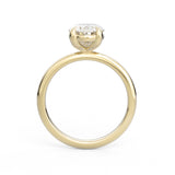 The Georgina 18K Yellow Gold: Oval-Cut Lab-Grown Diamond Solitaire Ring