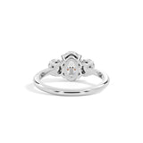 Trilogy Cut Diamond Ring – Lab-Grown | 18K White Gold