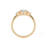 Trilogy Cut Diamond Ring – Lab-Grown | 18K Yellow Gold
