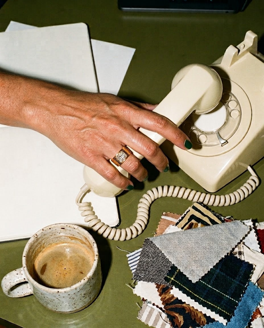 The Roma ring worn on the hand, lifestyle photo