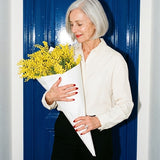 The Simone ring worn on the hand, lifestyle photo