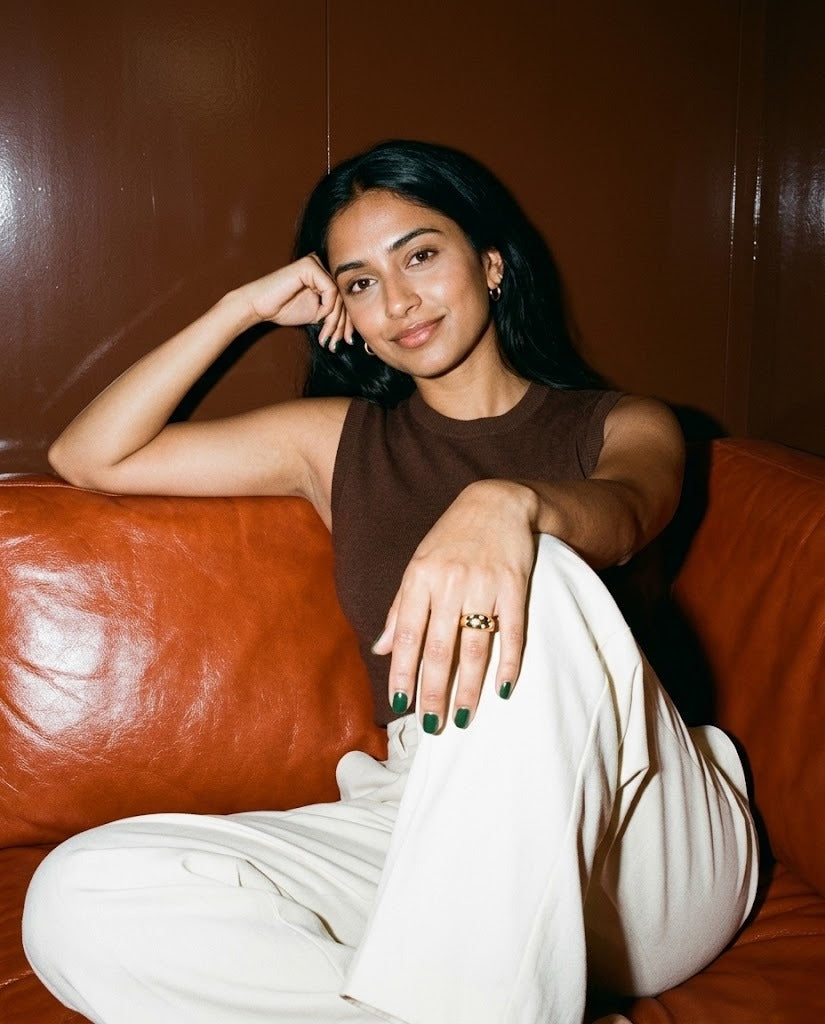 The Vega ring worn on the hand, lifestyle photo